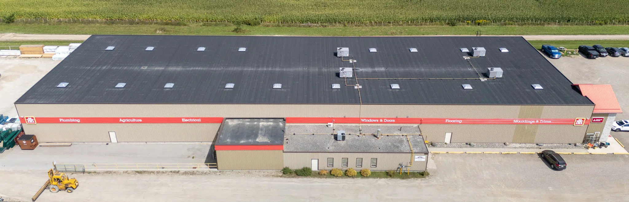Commercial flat roof